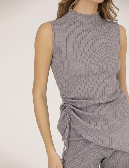 Gri Melanj Slim Fit Kazak - 50275751013