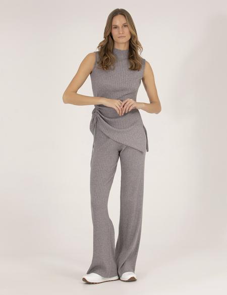 Gri Melanj Slim Fit Kazak - 50275751013