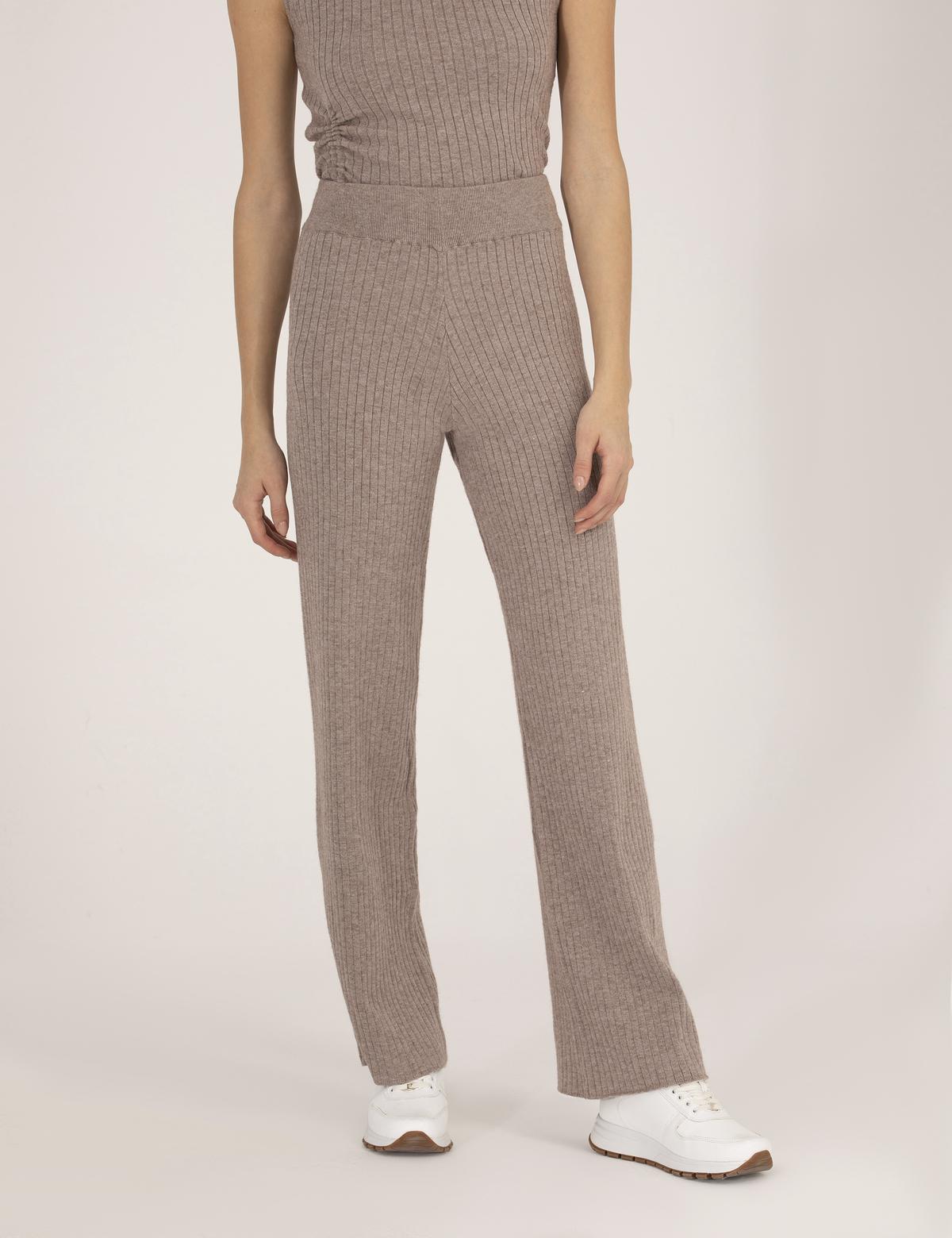 Vizon Melanj Loose Fit Triko Pantolon - 50275752012