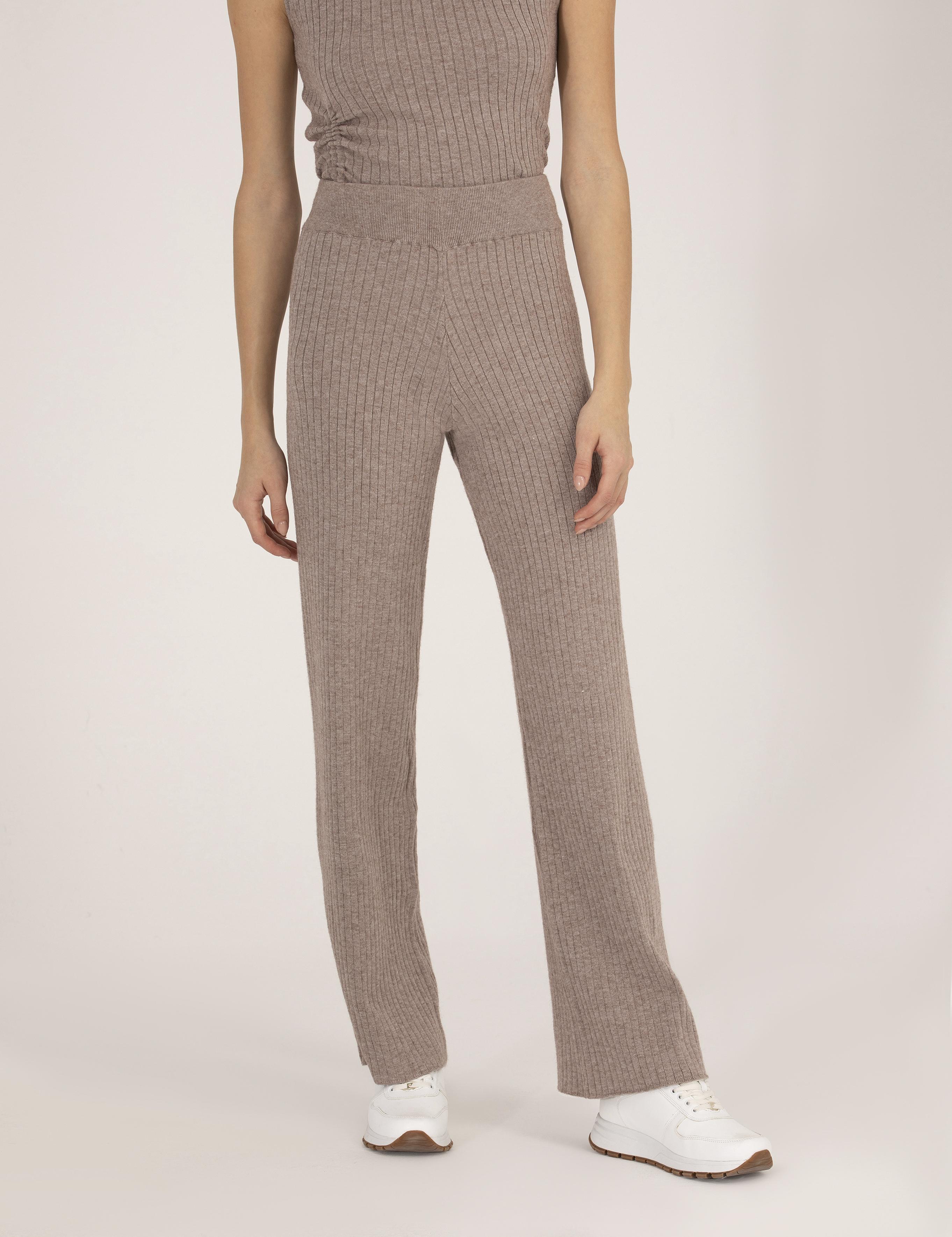 Vizon Melanj Loose Fit Triko Pantolon