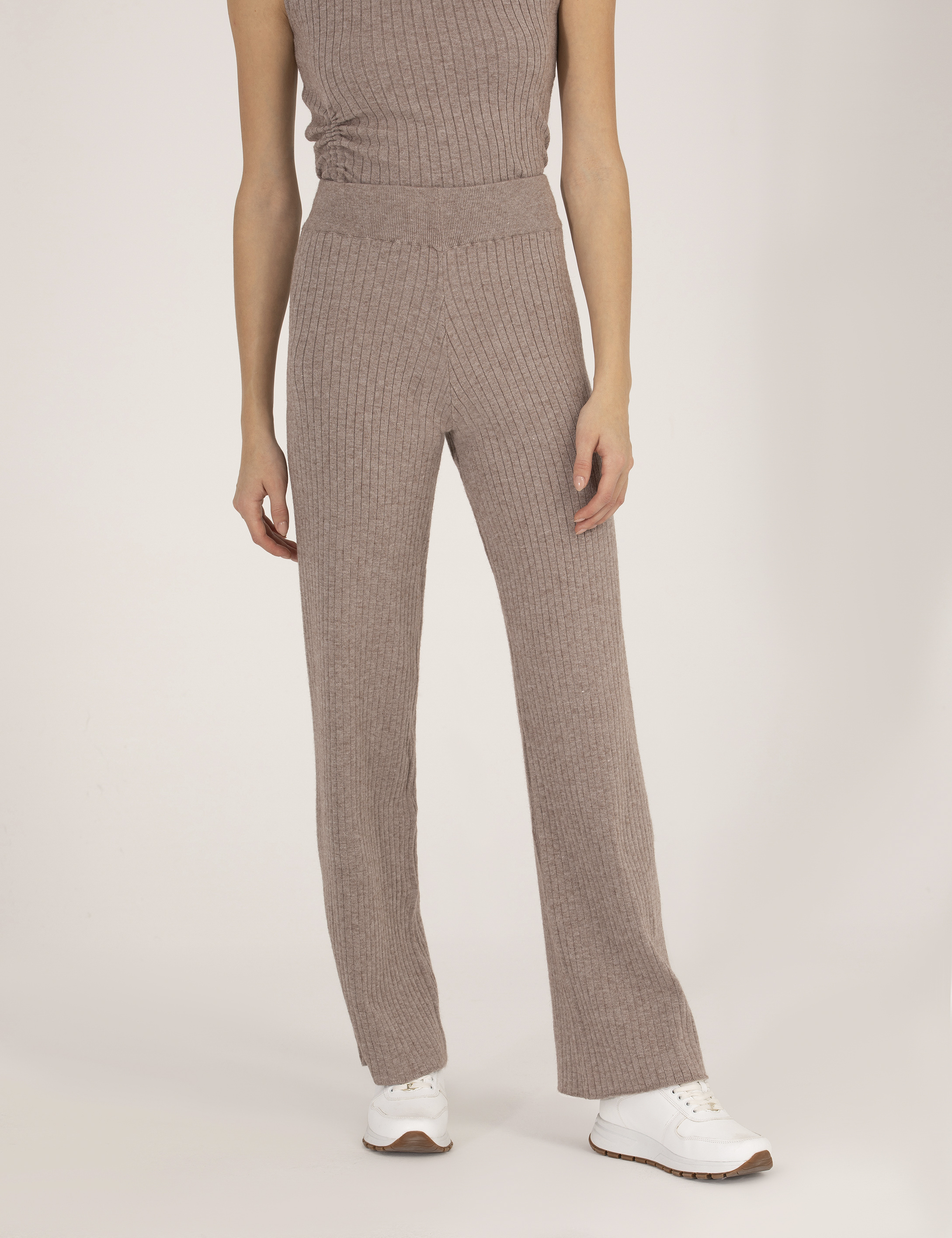 Vizon Melanj Loose Fit Triko Pantolon