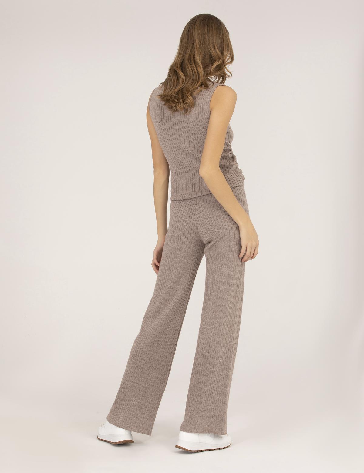 Vizon Melanj Loose Fit Triko Pantolon - 50275752012