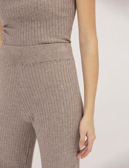 Vizon Melanj Loose Fit Triko Pantolon - 50275752012
