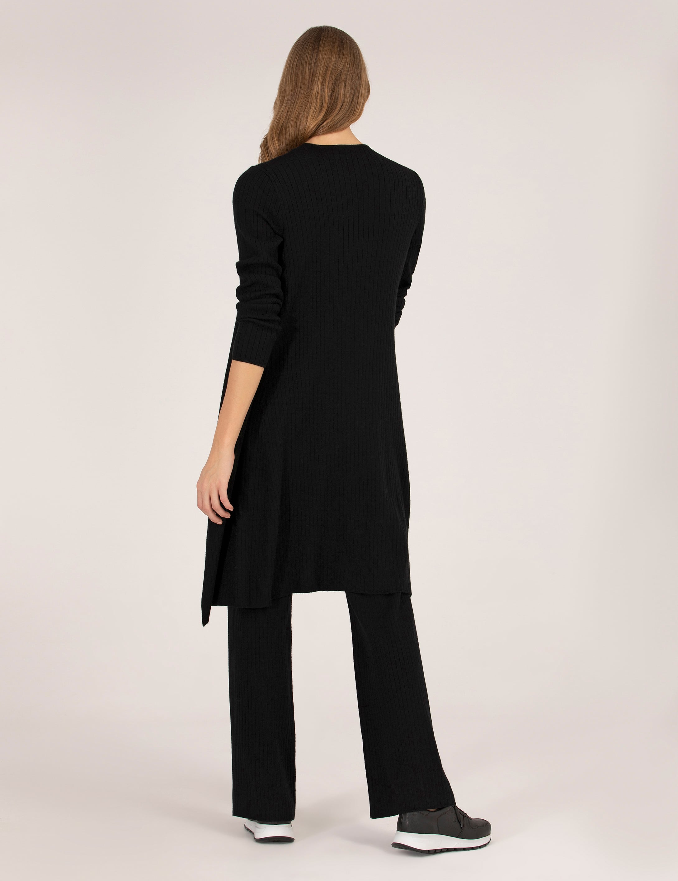 Siyah Comfort Fit Triko Hırka