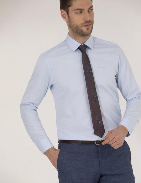 Açık Mavi Slim Fit Uzun Kollu Klasik Gömlek - 50223079033