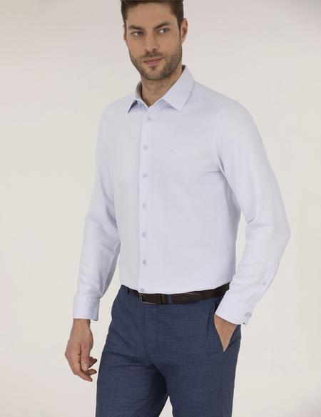 Açık Mavi Slim Fit Uzun Kollu Gömlek - 50265112030