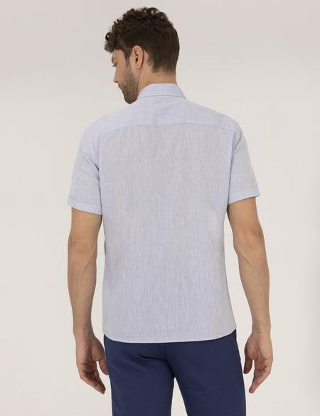 Açık Mavi Regular Fit Kısa Kollu Gömlek - 50249726008