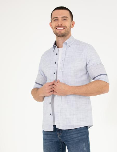 Lacivert Regular Fit Uzun Kollu Gömlek - 50264940034