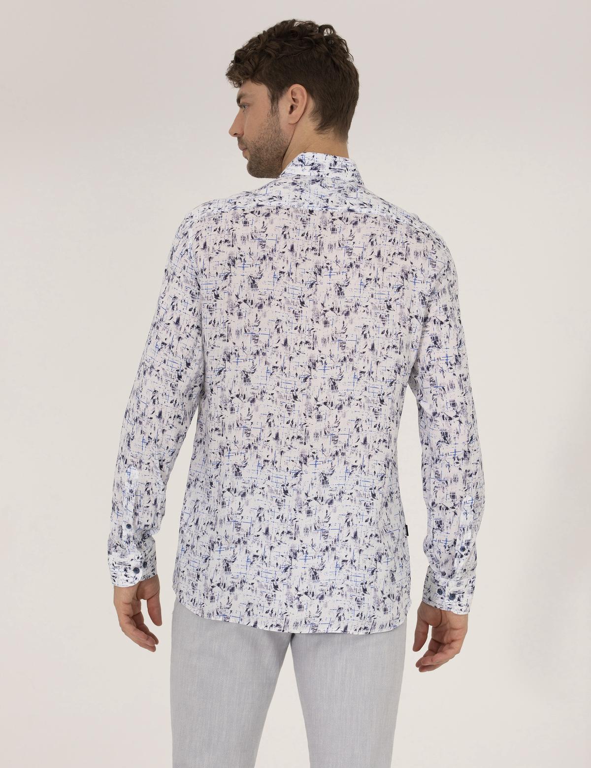 Lacivert Slim Fit Uzun Kollu Gömlek - 50265005037