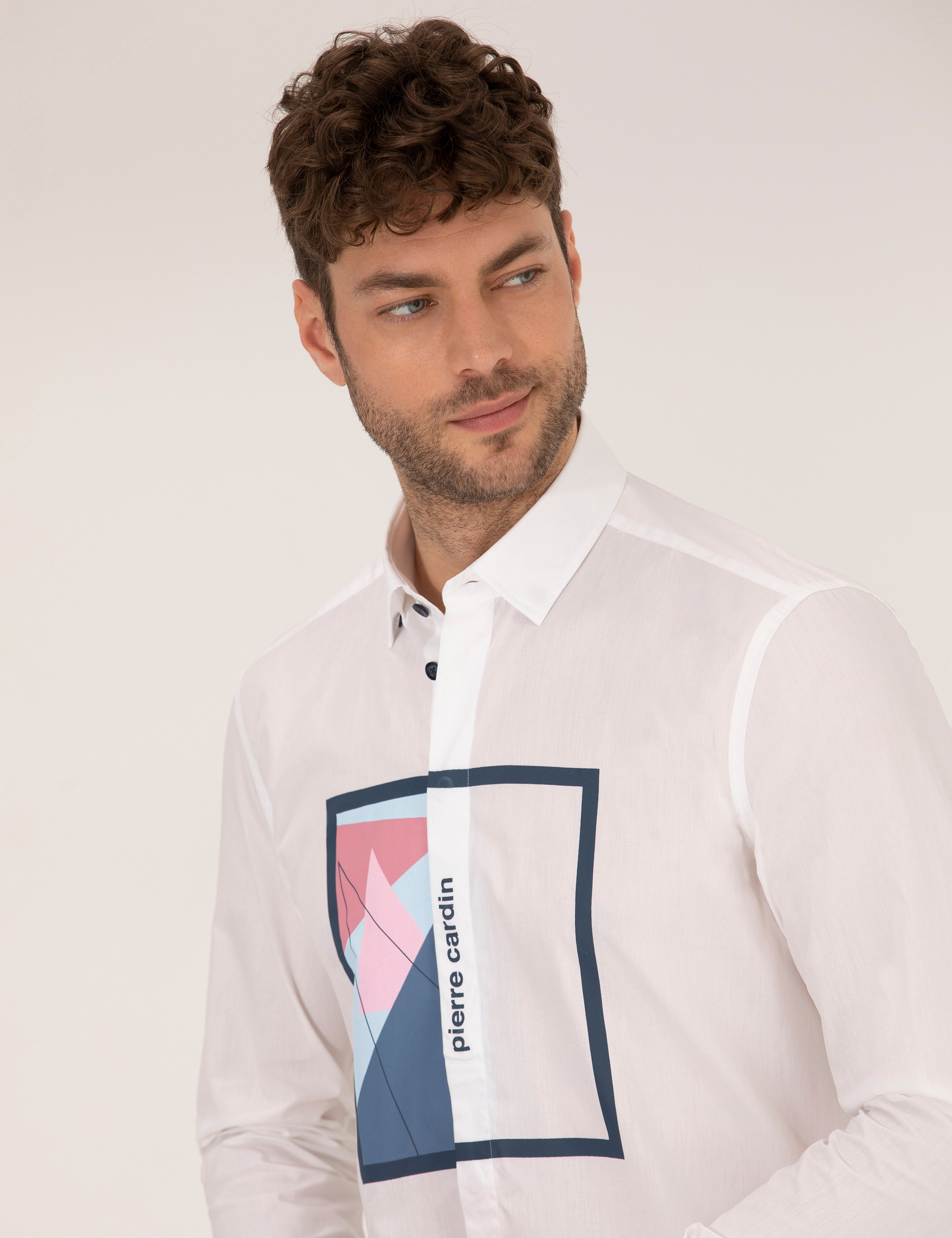 Mavi Regular Fit Uzun Kollu Gömlek - Image 2