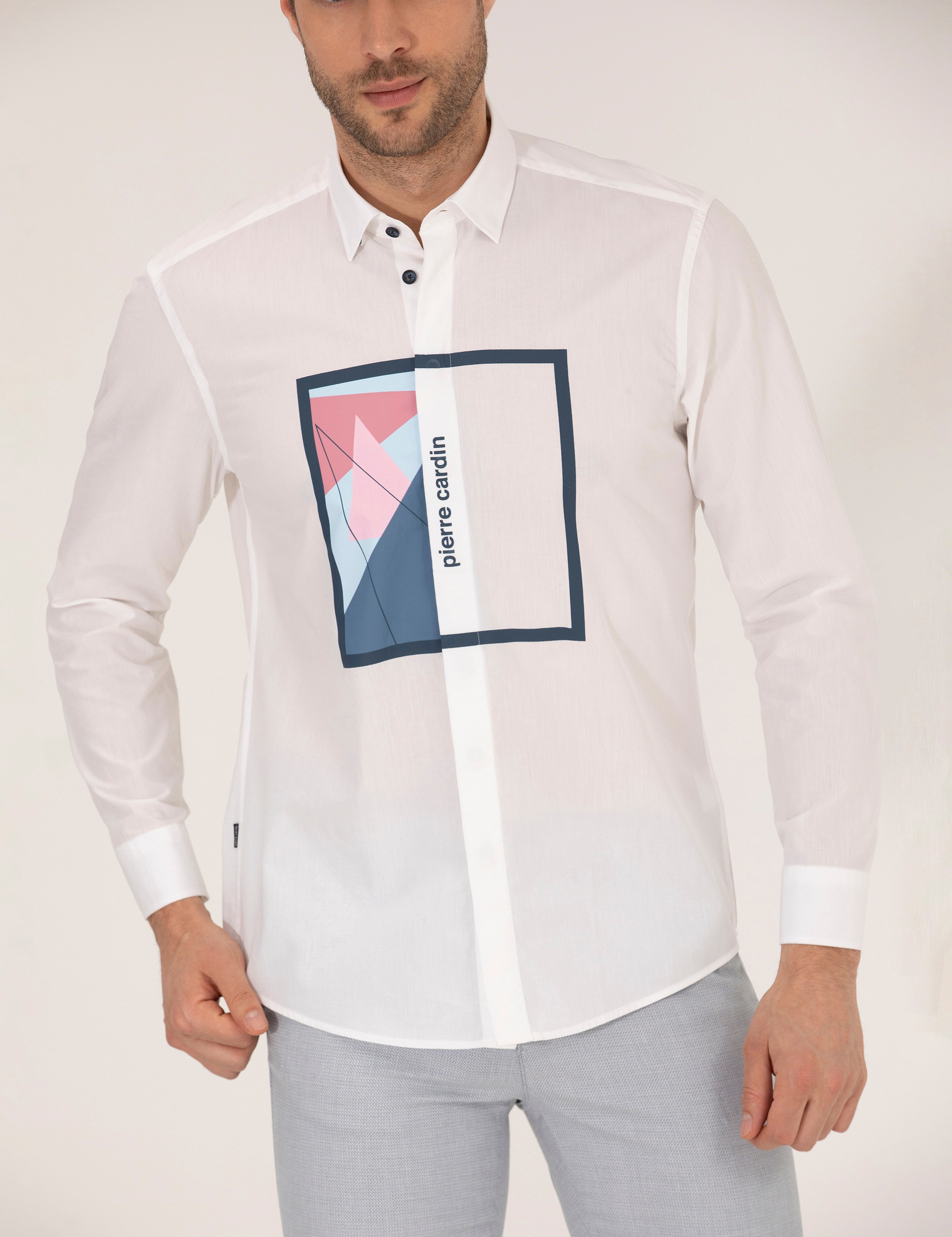 Mavi Regular Fit Uzun Kollu Gömlek - Image 6