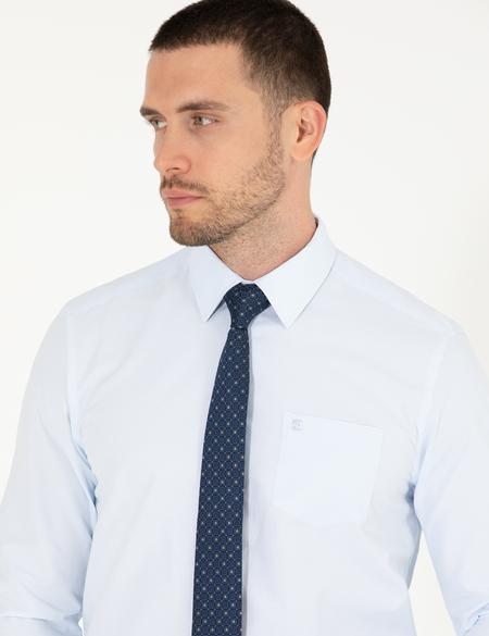 Açık Mavi Regular Fit Uzun Kollu Klasik Gömlek - 50268193015