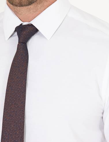 Beyaz Slim Fit Uzun Kollu Klasik Gömlek