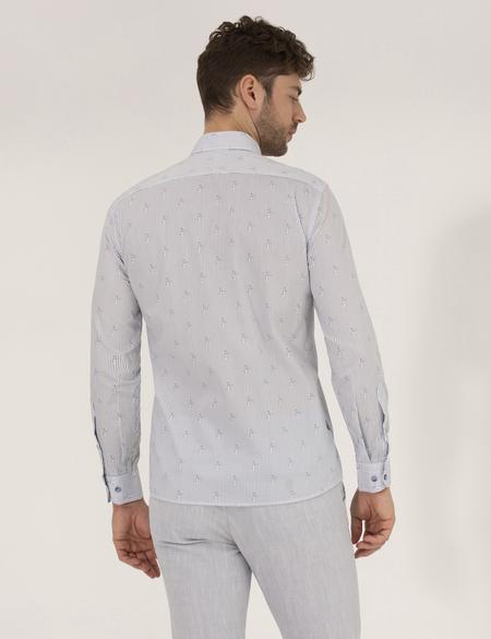 Pembe Slim Fit Uzun Kollu Gömlek - 50264896036