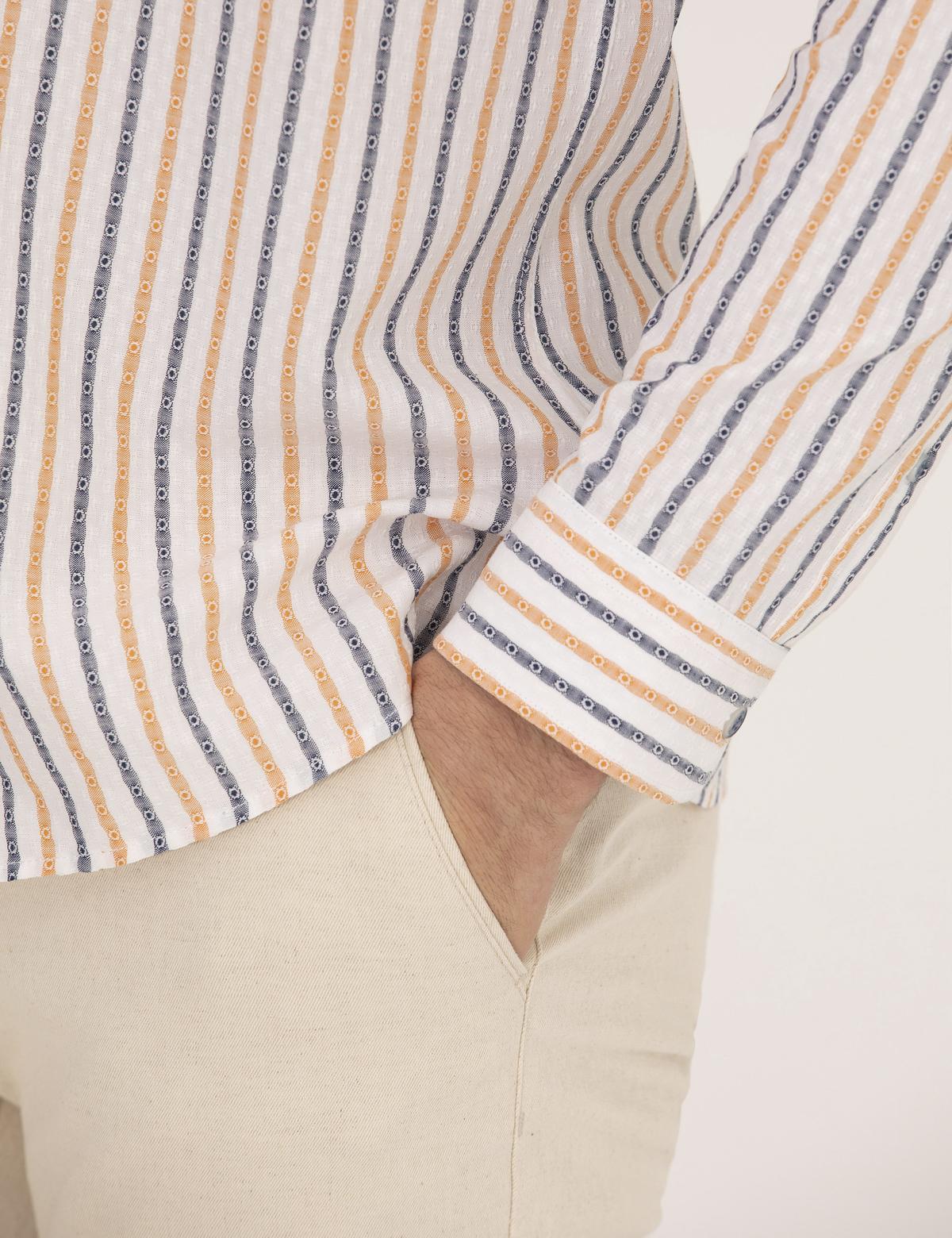 Pembe Regular Fit Uzun Kollu Gömlek - 50265076043