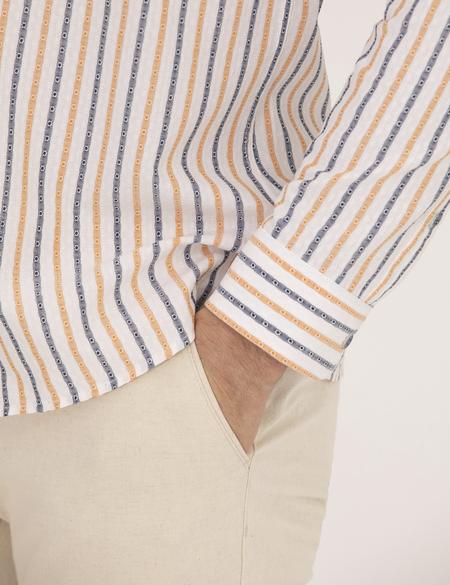 Pembe Regular Fit Uzun Kollu Gömlek - 50265076043