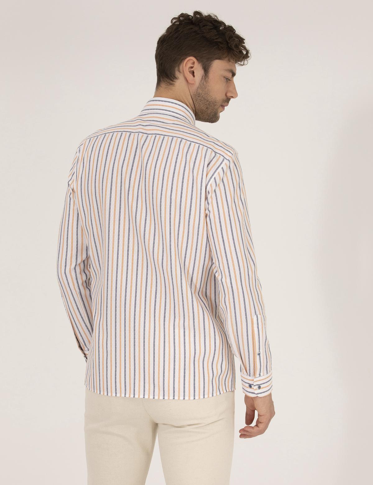 Pembe Regular Fit Uzun Kollu Gömlek - 50265076043