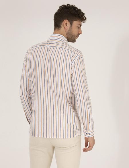 Pembe Regular Fit Uzun Kollu Gömlek - 50265076043