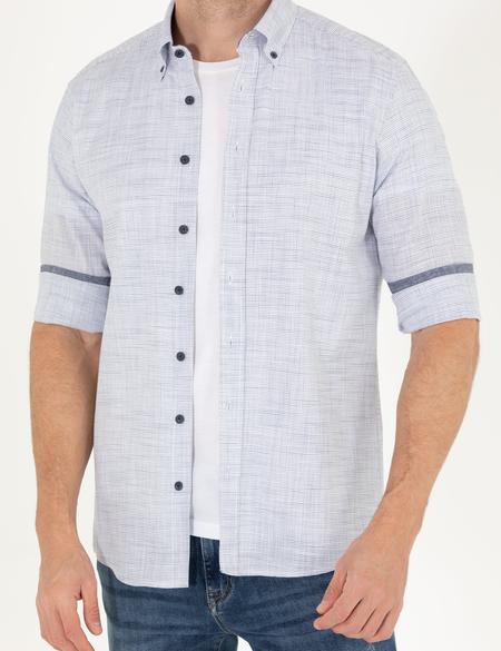 Lacivert Regular Fit Uzun Kollu Gömlek - 50264940034