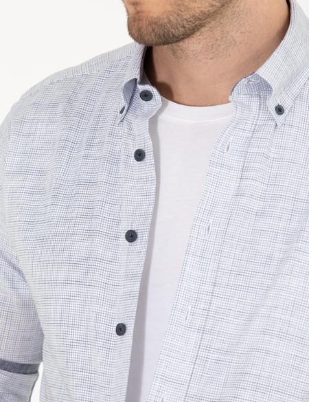 Lacivert Regular Fit Uzun Kollu Gömlek - 50264940034