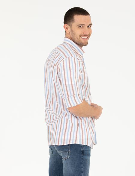 Kahverengi Regular Fit Uzun Kollu Gömlek - 50265026025