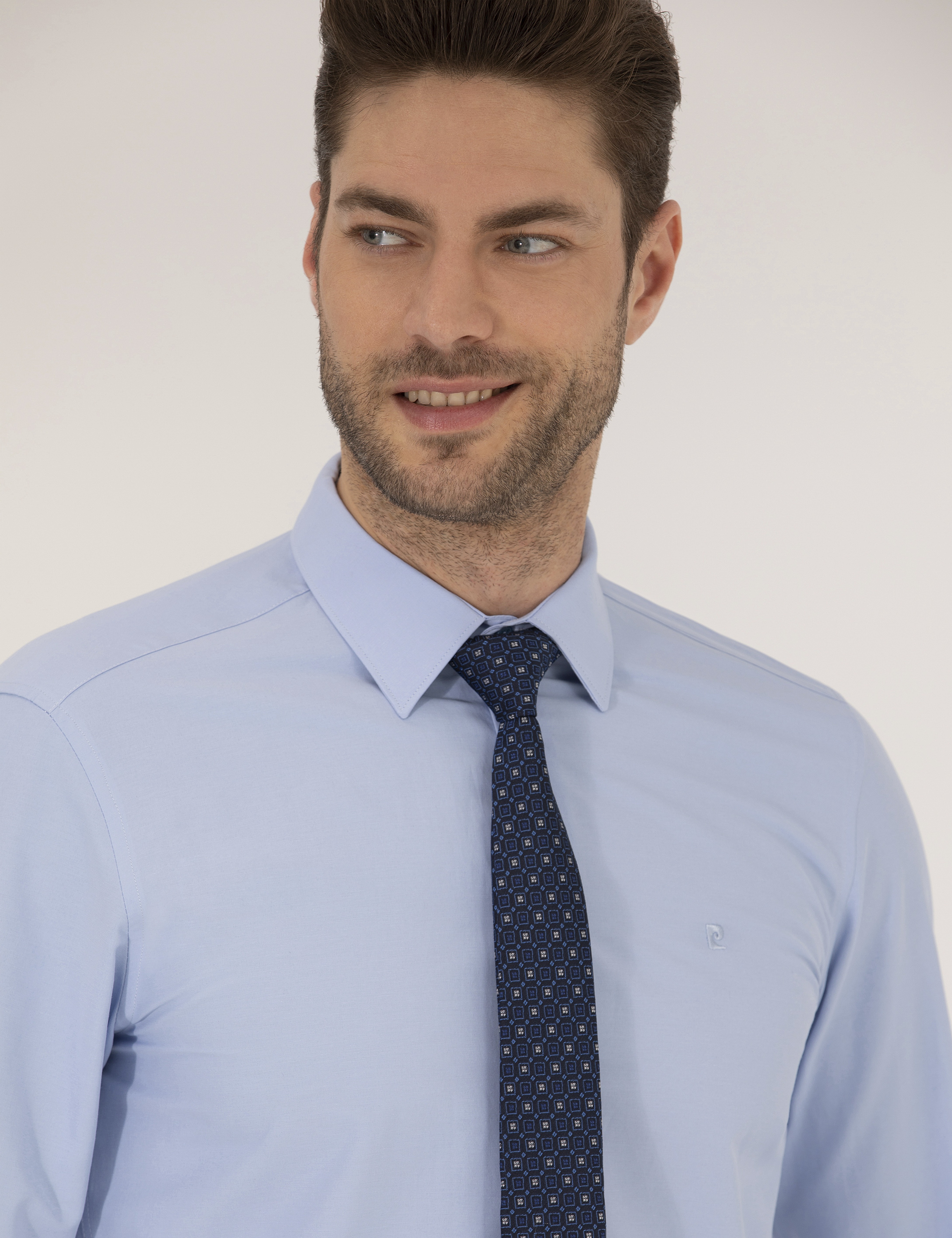 Mavi Slim Fit Uzun Kollu Klasik Gömlek