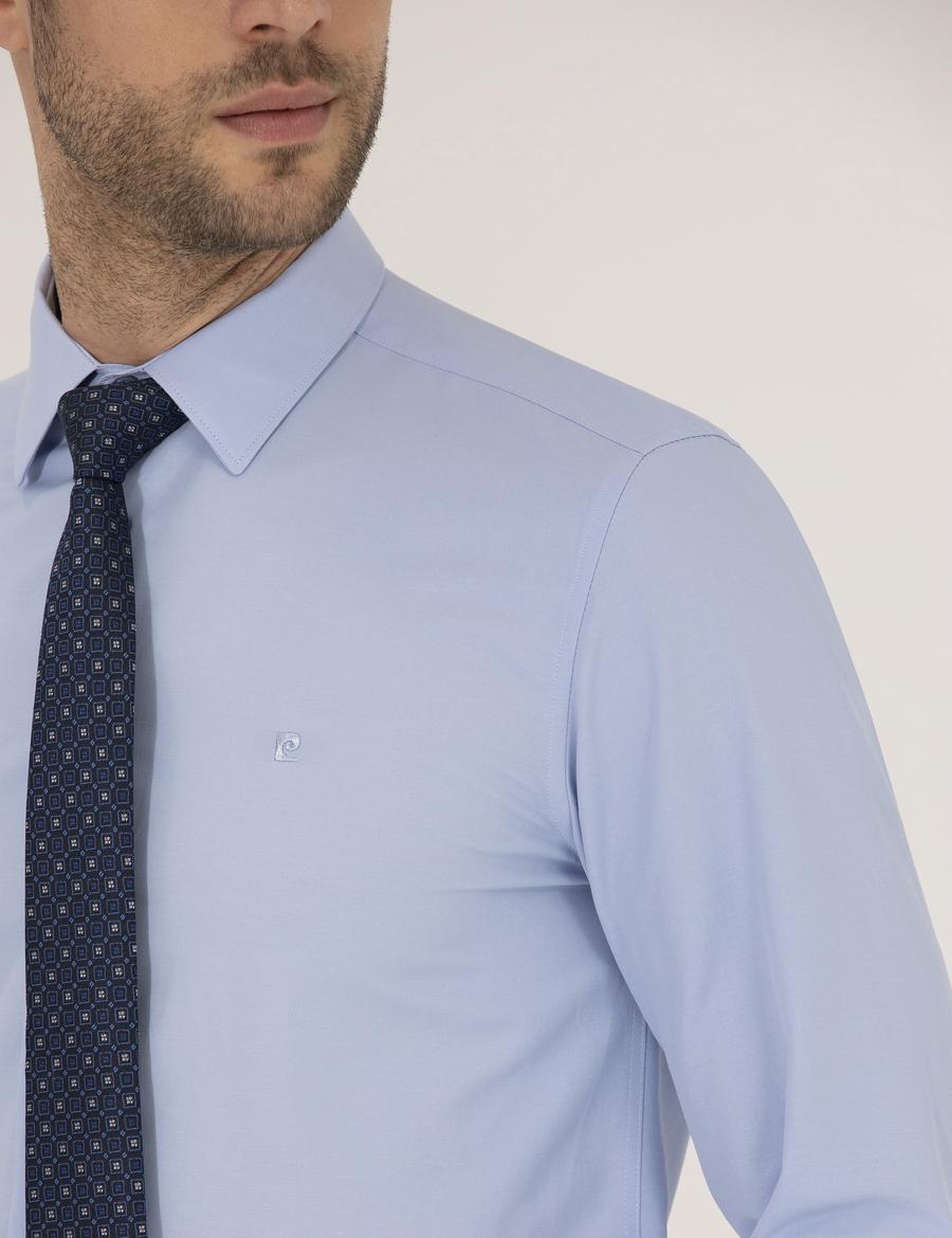 Mavi Slim Fit Uzun Kollu Klasik Gömlek
