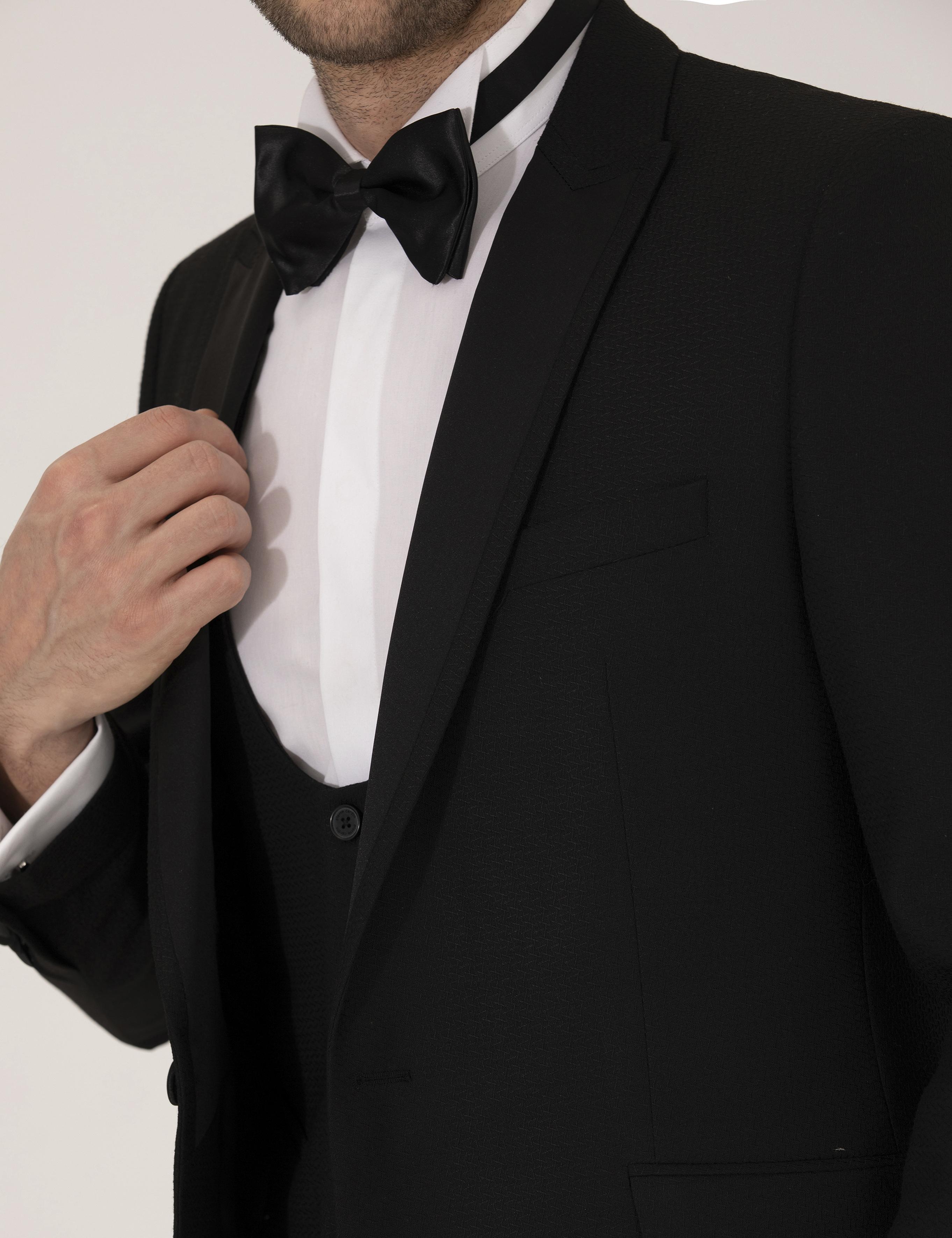 Siyah Smokin Damatlık