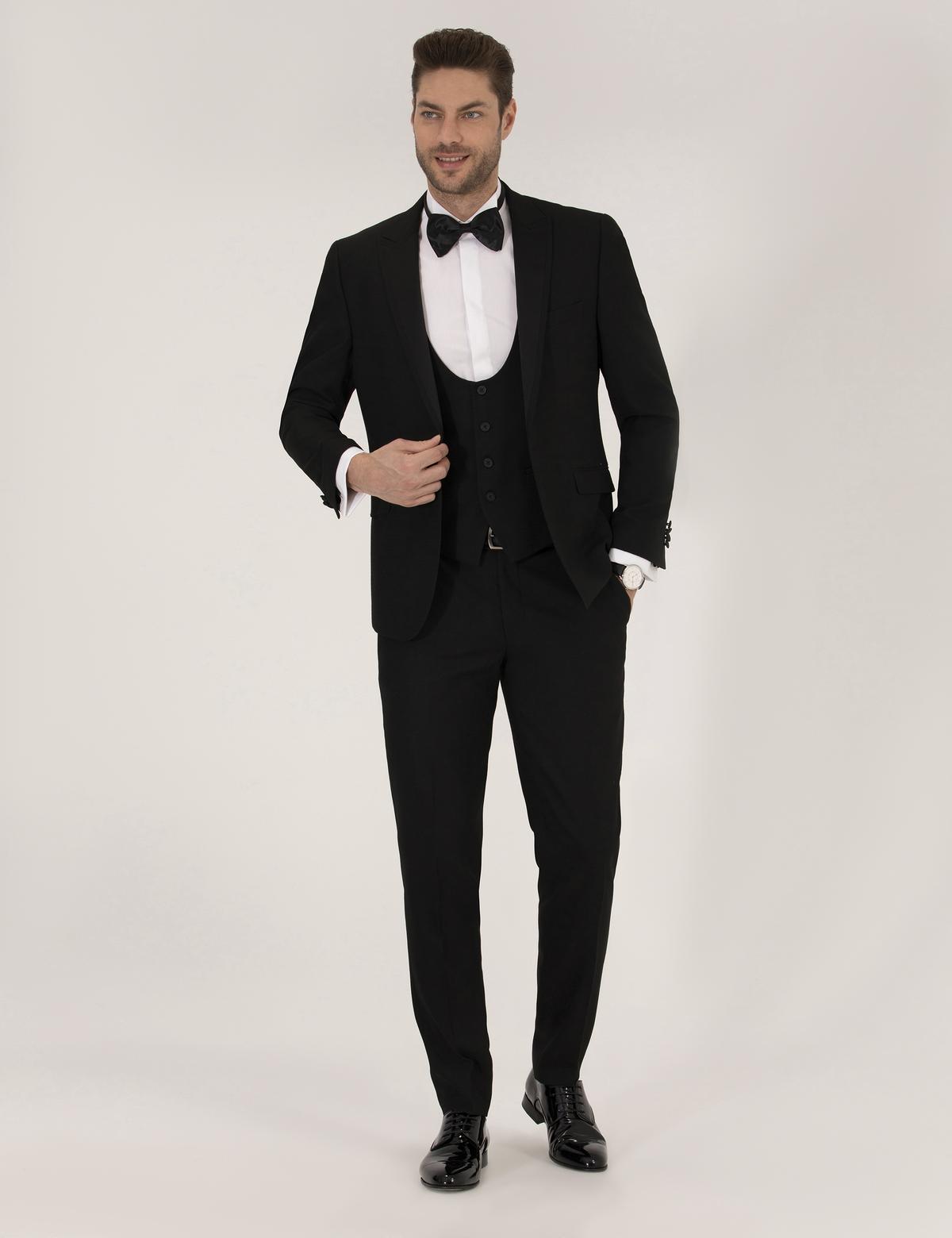 Siyah Smokin Damatlık