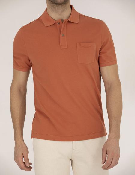 Kahverengi Regular Fit Polo Yaka Basic Tişört - 50262659119