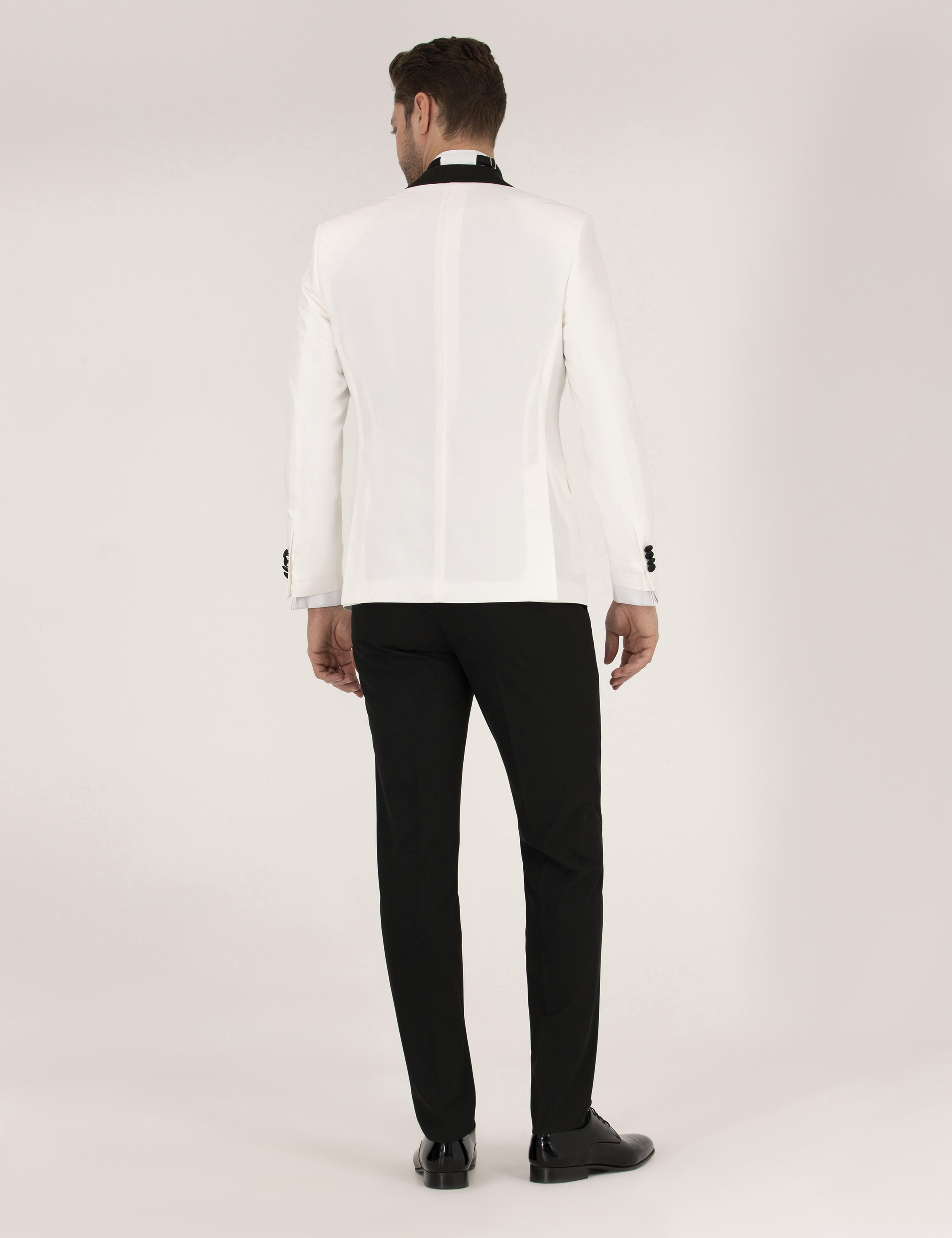 Ekru Ex. Slim Fit Smokin Damatlık - Image 5