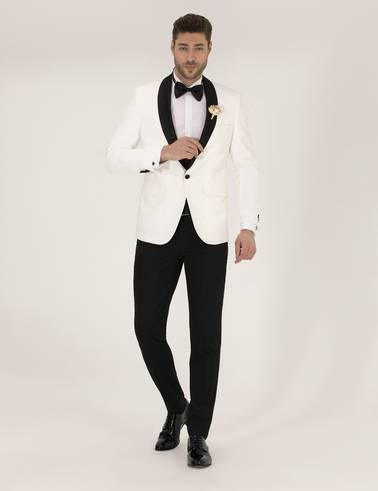 Ekru Ex. Slim Fit Smokin Damatlık