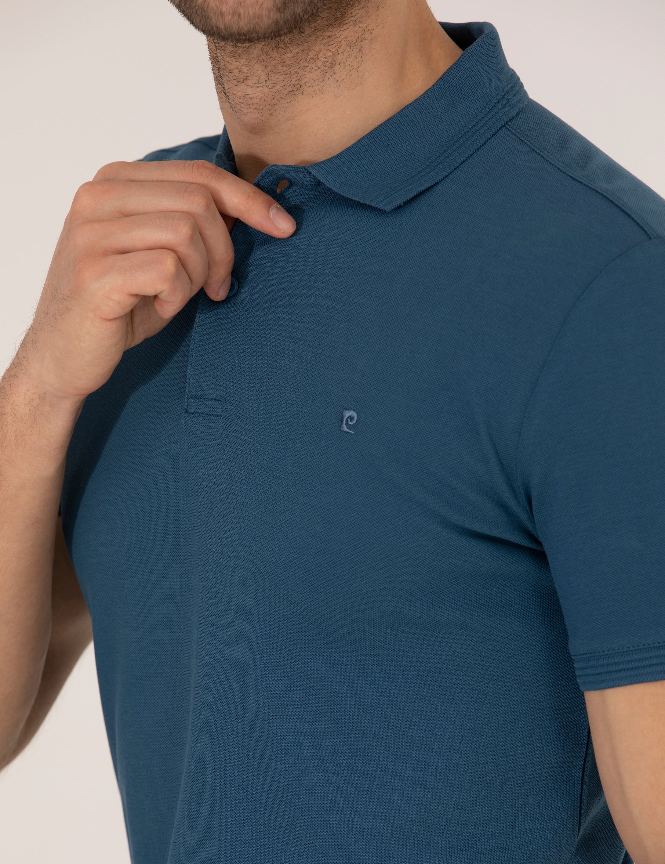 Indigo Slim Fit Polo Yaka Basic Tişört