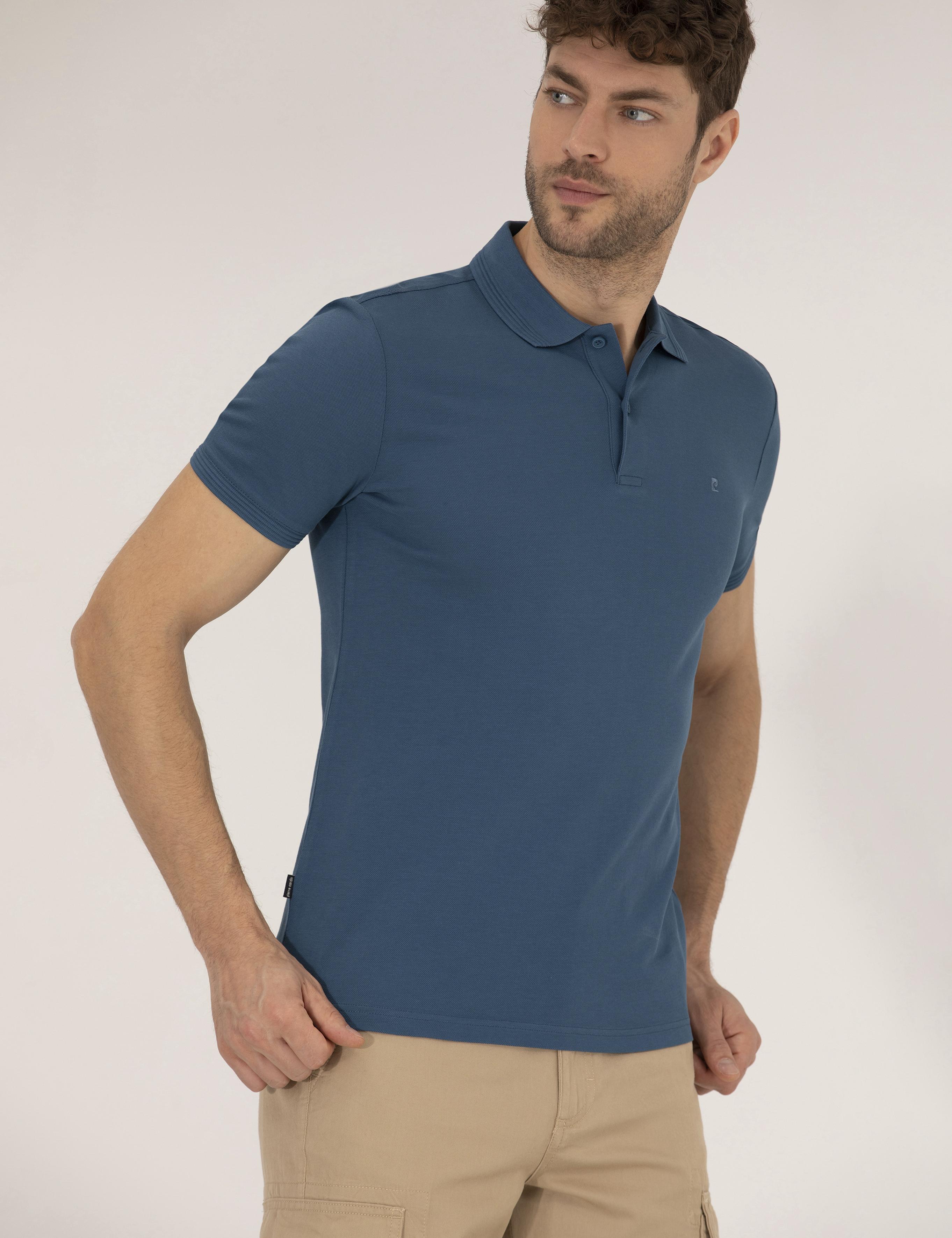 Indigo Slim Fit Polo Yaka Basic Tişört