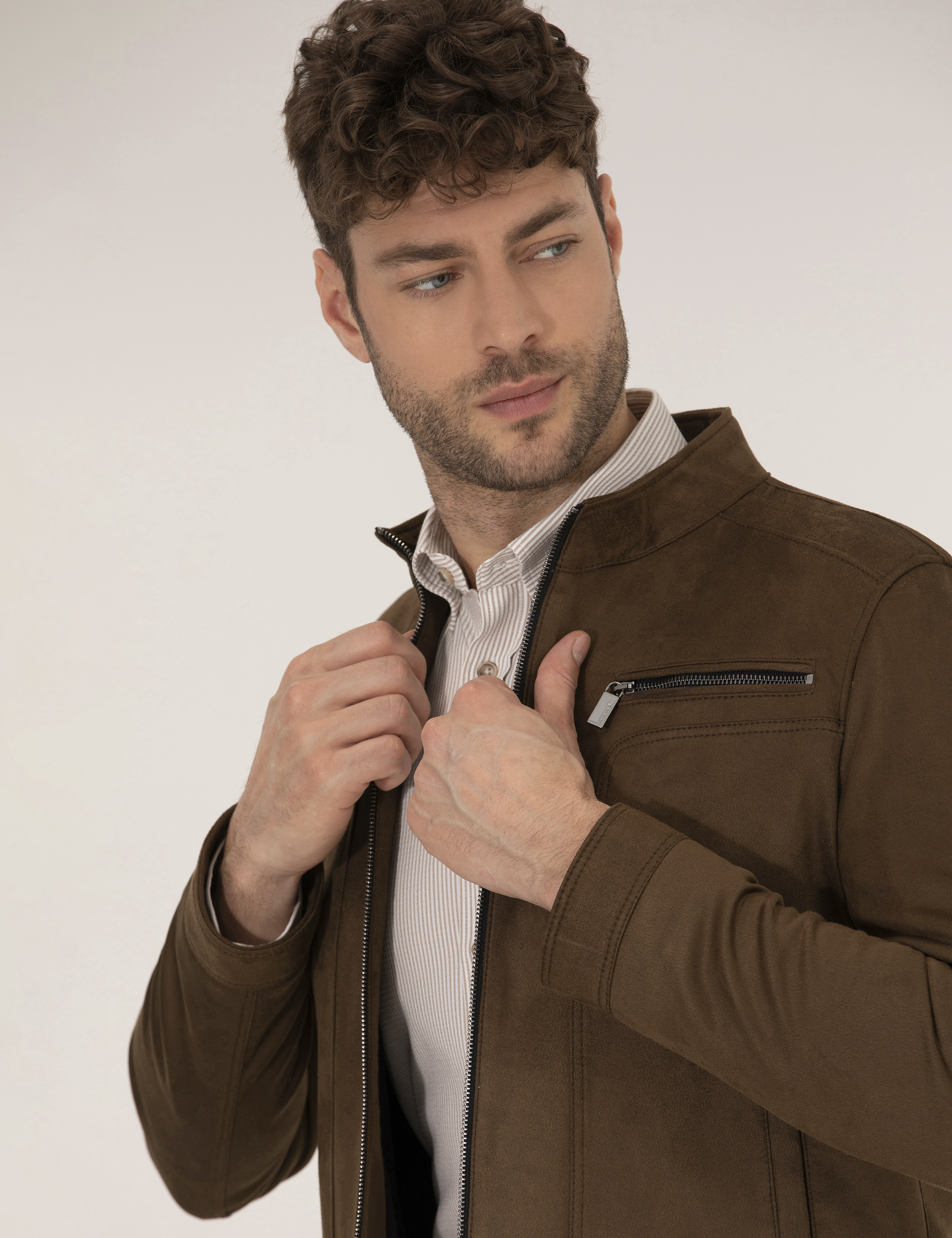 Haki Deri Ceket - Image 3