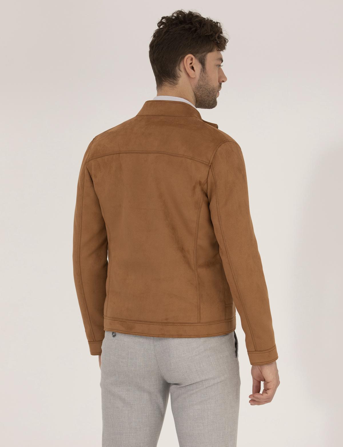 Taba Deri Ceket - 50273467016