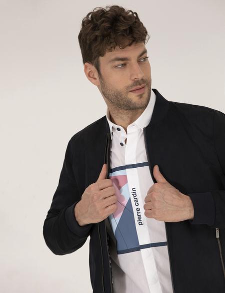 Lacivert Deri Ceket - 50273468012