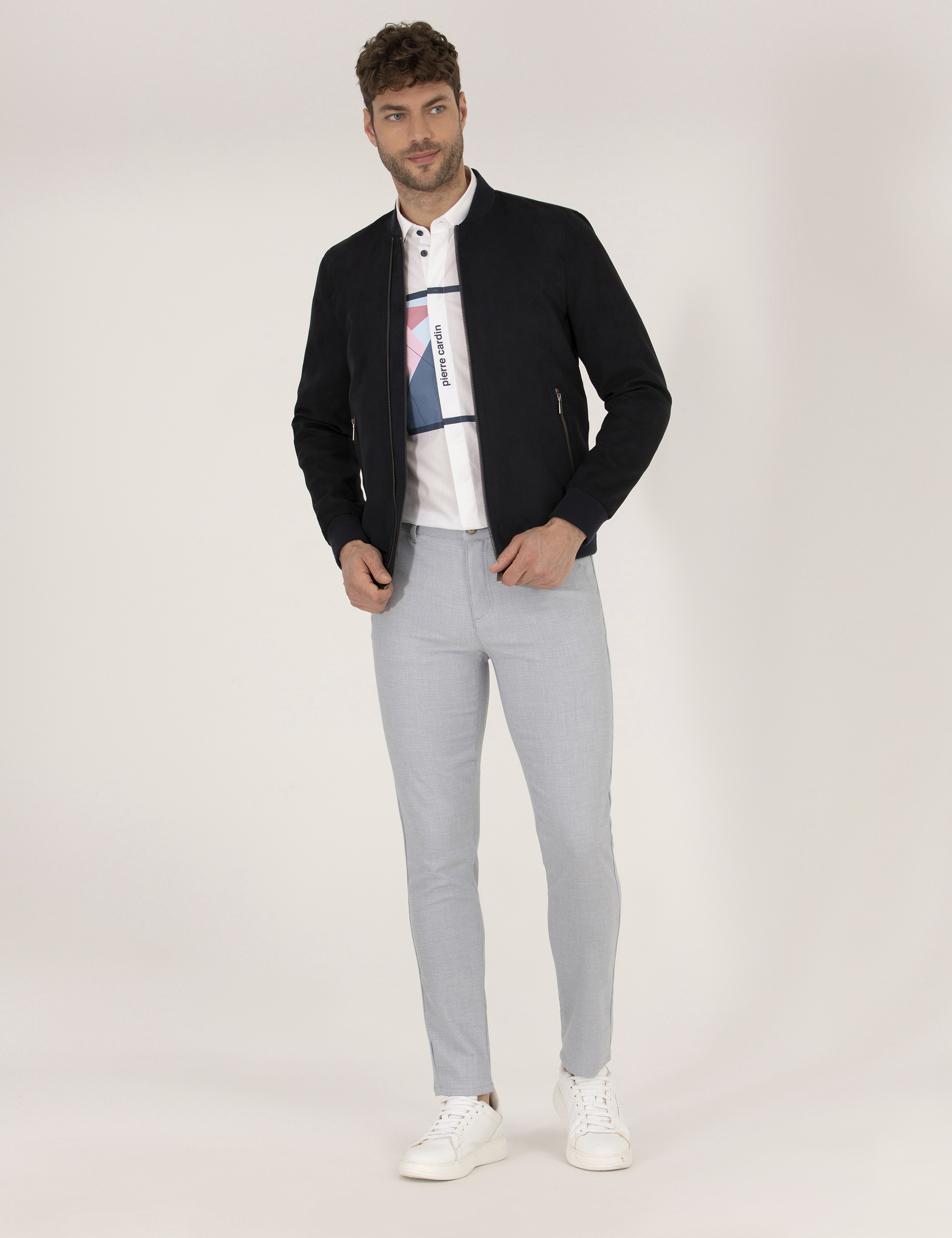 Lacivert Deri Ceket - Image 4