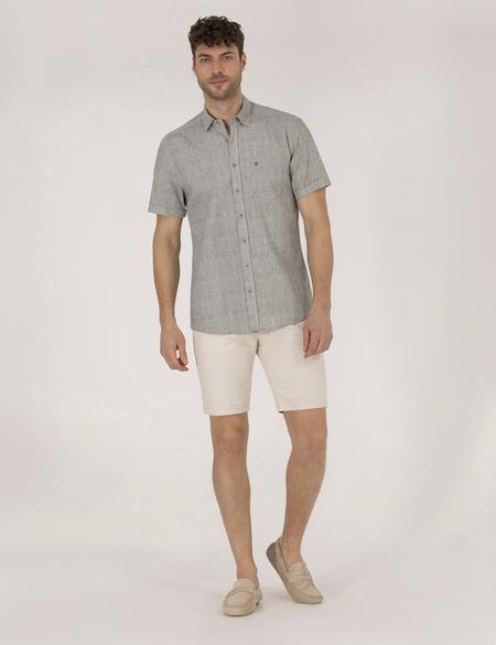 Haki Regular Fit Kısa Kollu Gömlek - 50255267014