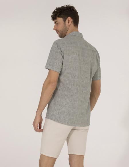 Haki Regular Fit Kısa Kollu Gömlek - 50255267014