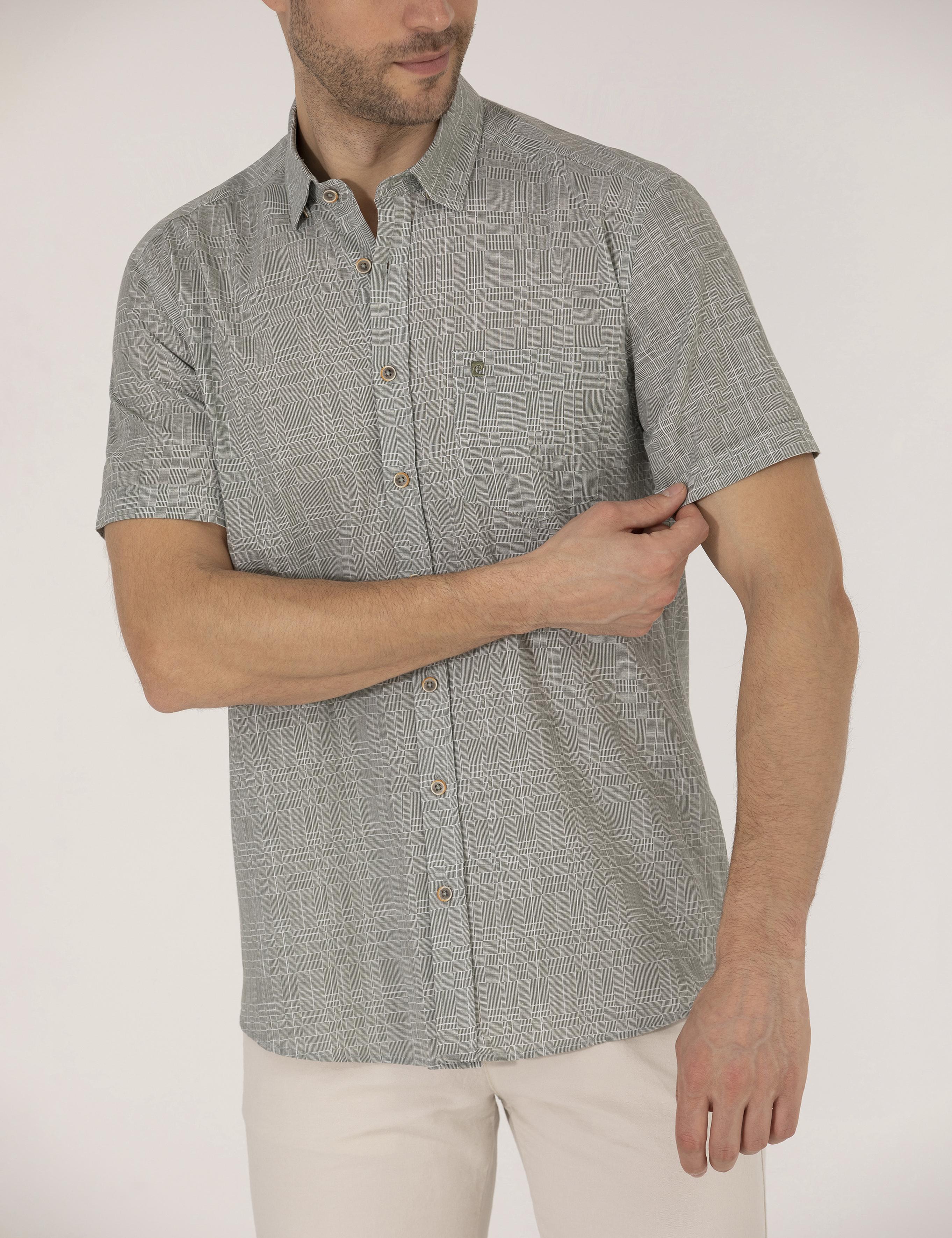 Haki Regular Fit Kısa Kollu Gömlek