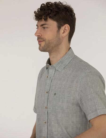 Haki Regular Fit Kısa Kollu Gömlek - 50255267014