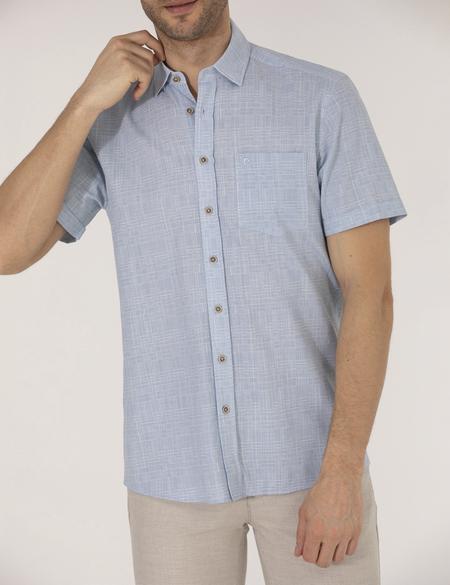Mavi Regular Fit Kısa Kollu Gömlek - 50255267019