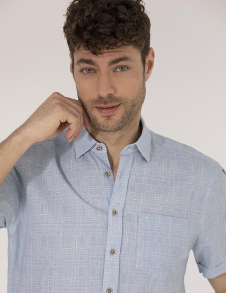 Mavi Regular Fit Kısa Kollu Gömlek - 50255267019