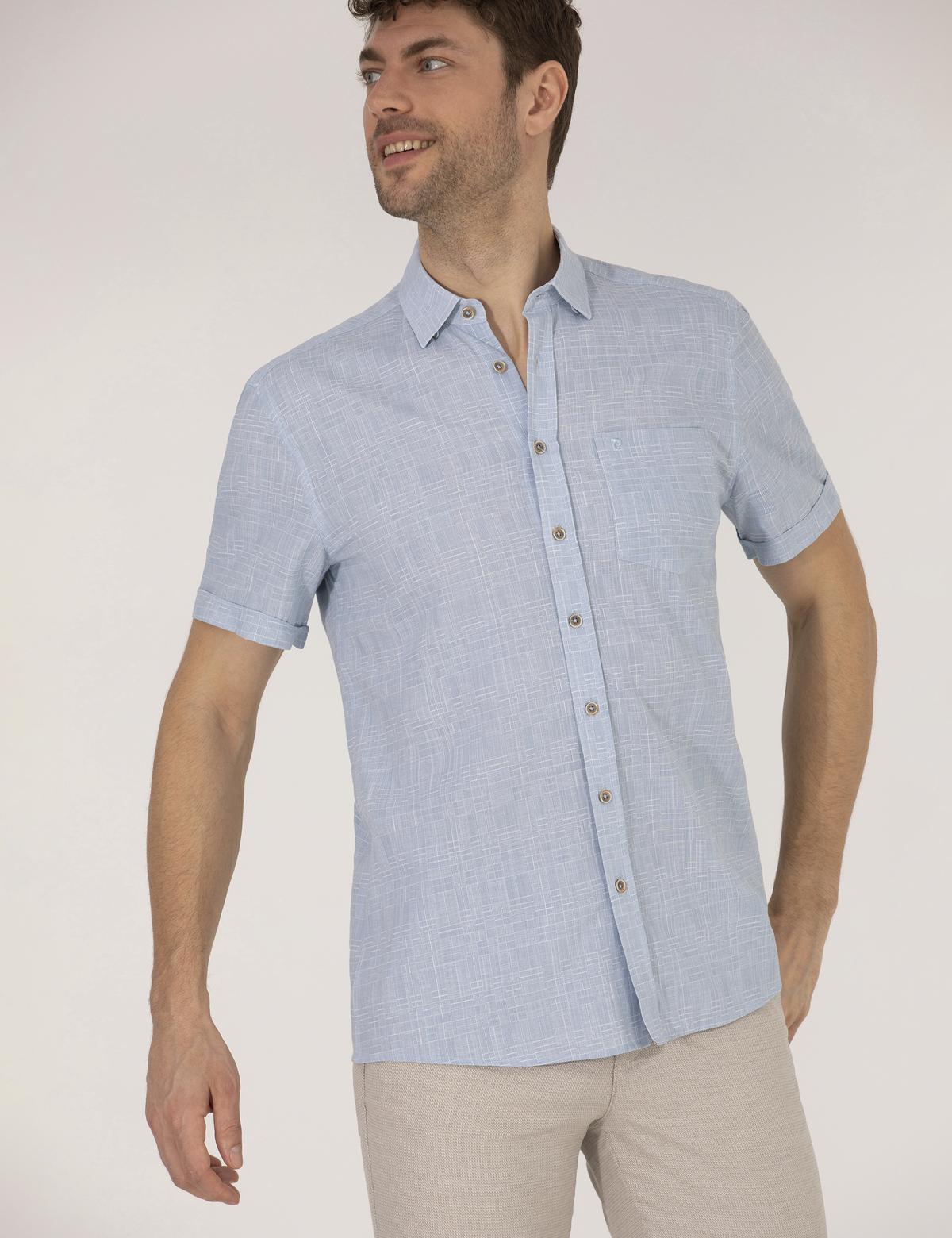 Mavi Regular Fit Kısa Kollu Gömlek - 50255267019