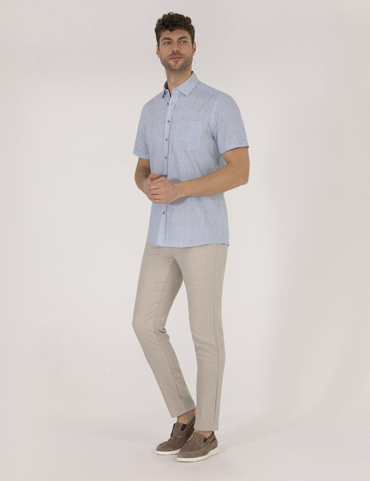 Mavi Regular Fit Kısa Kollu Gömlek - 50255267019