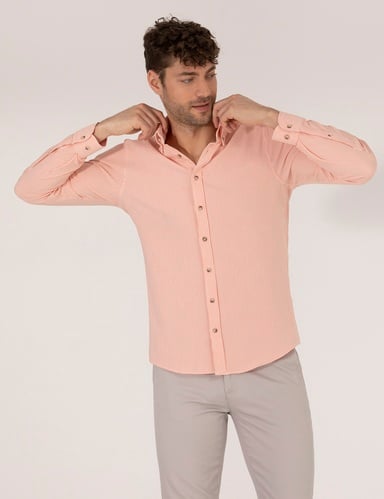 Tarçın Slim Fit Uzun Kollu Gömlek