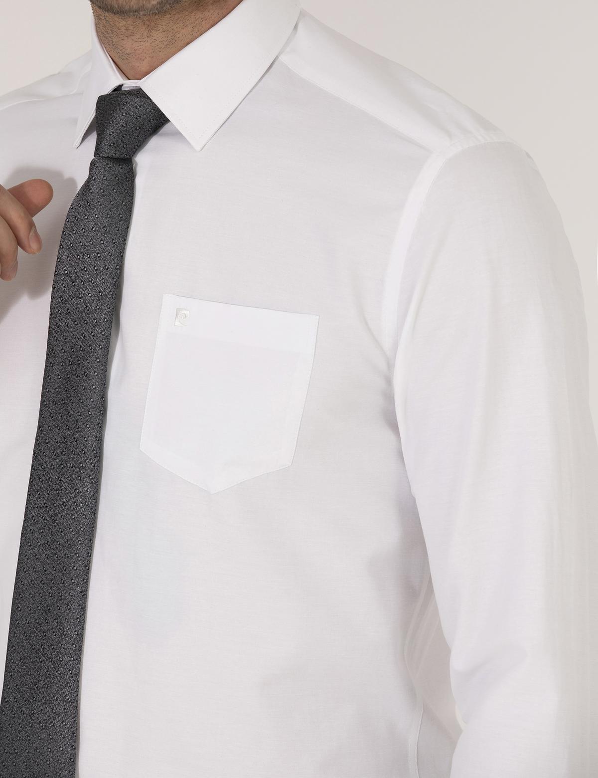 Beyaz Regular Fit Uzun Kollu Klasik Gömlek - 50268193007