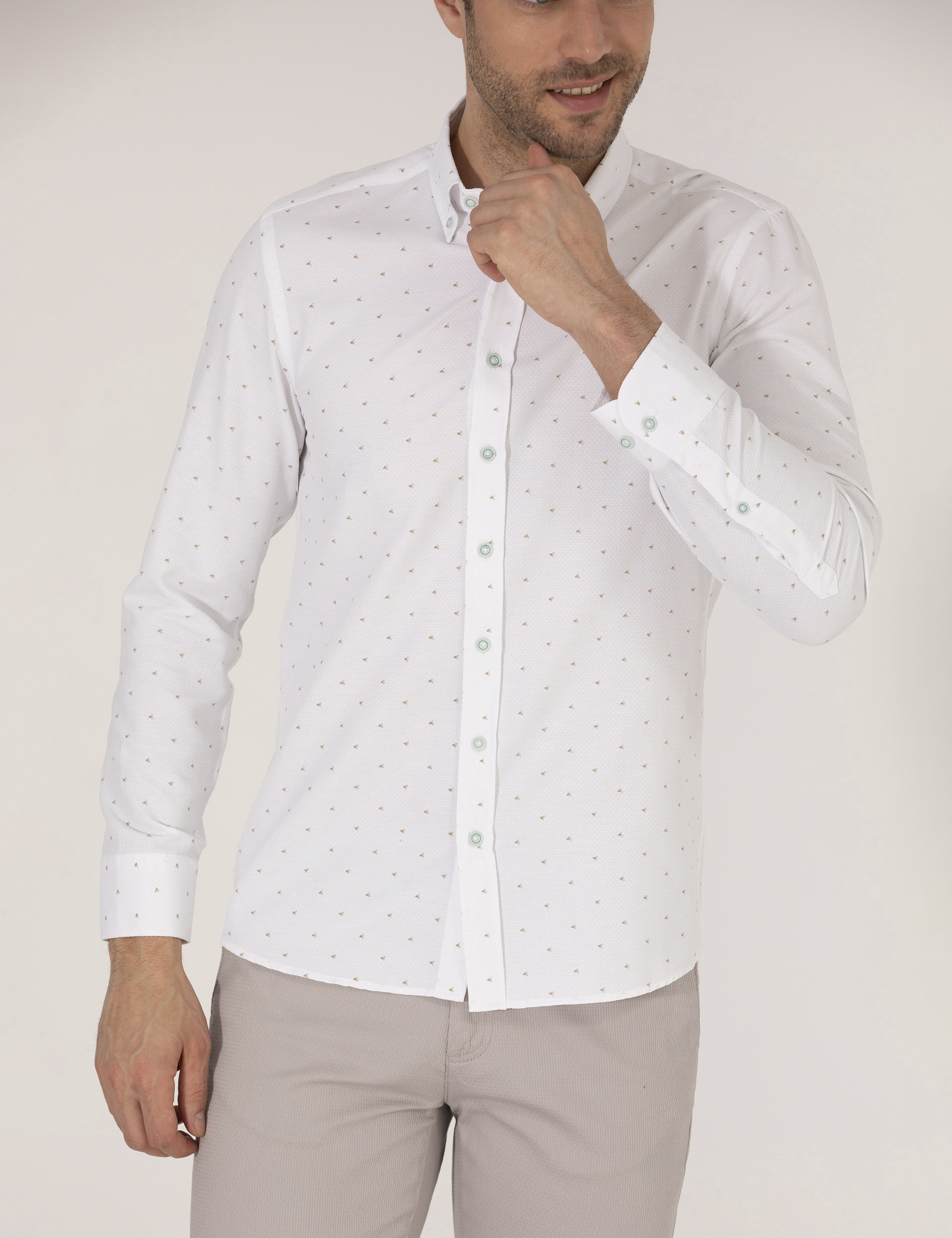 Aqua Slim Fit Uzun Kollu Gömlek - Image 6