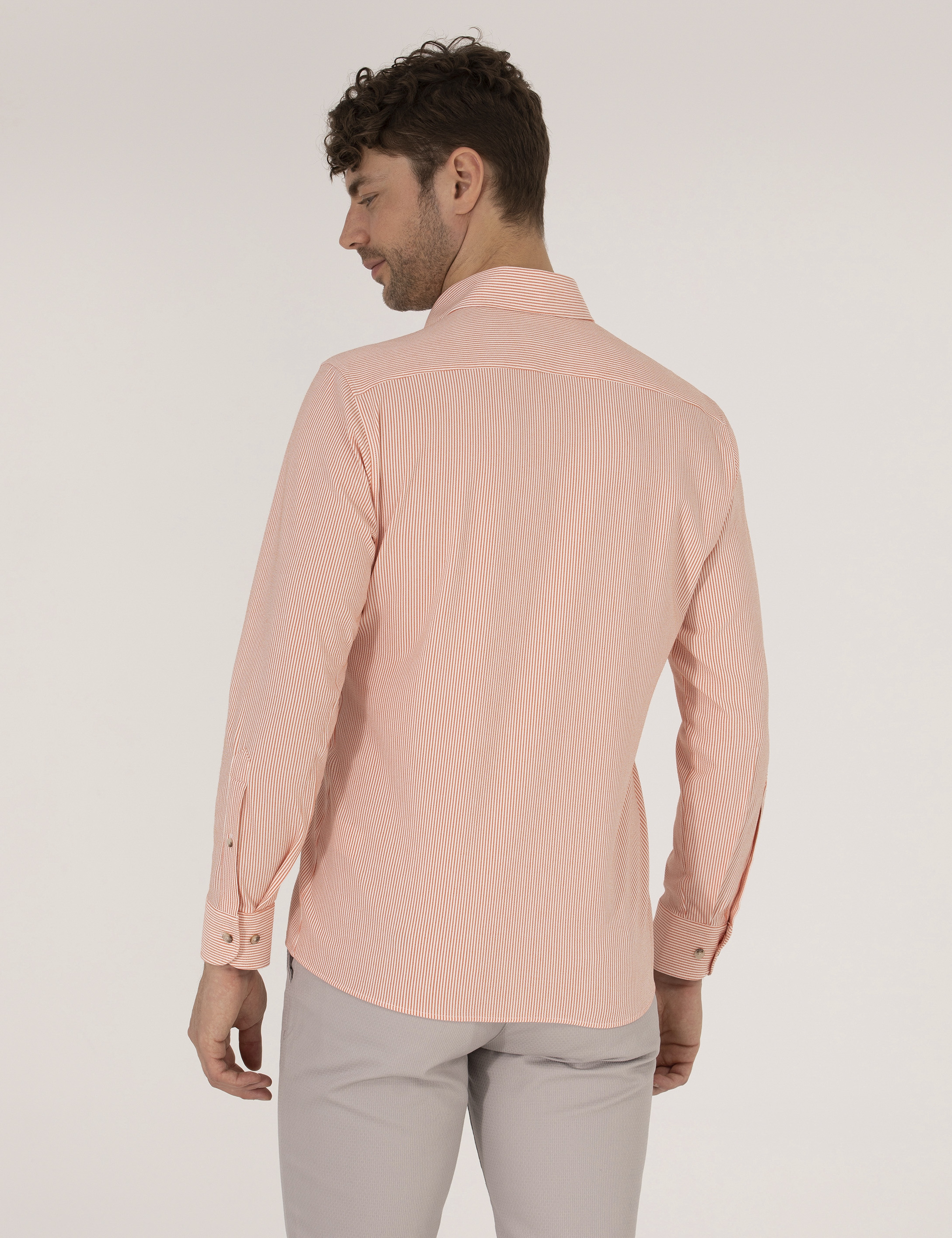 Tarçın Slim Fit Uzun Kollu Gömlek - Image 5